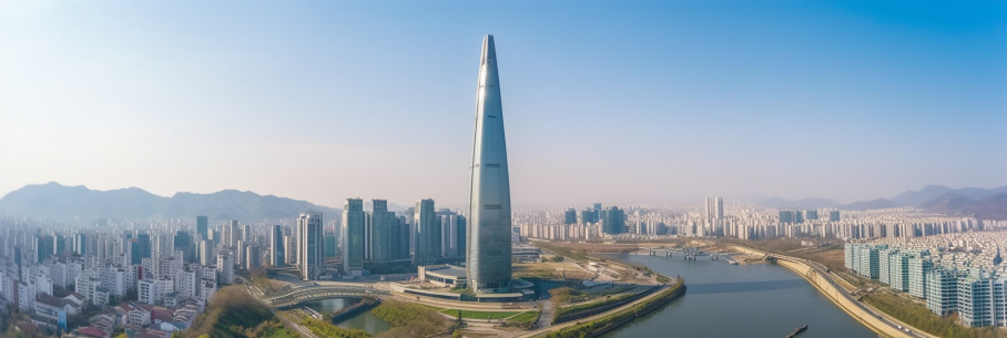 Midjourney로 그린 서울 잠실타워 전경