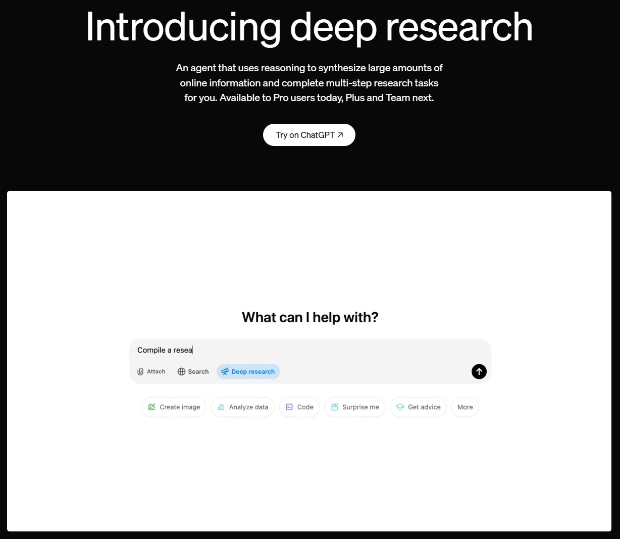 OpenAI, ‘Deep Research’ 에이전트 출시 – 30분 동안 나를 대신해 웹 리서치를 해준다!