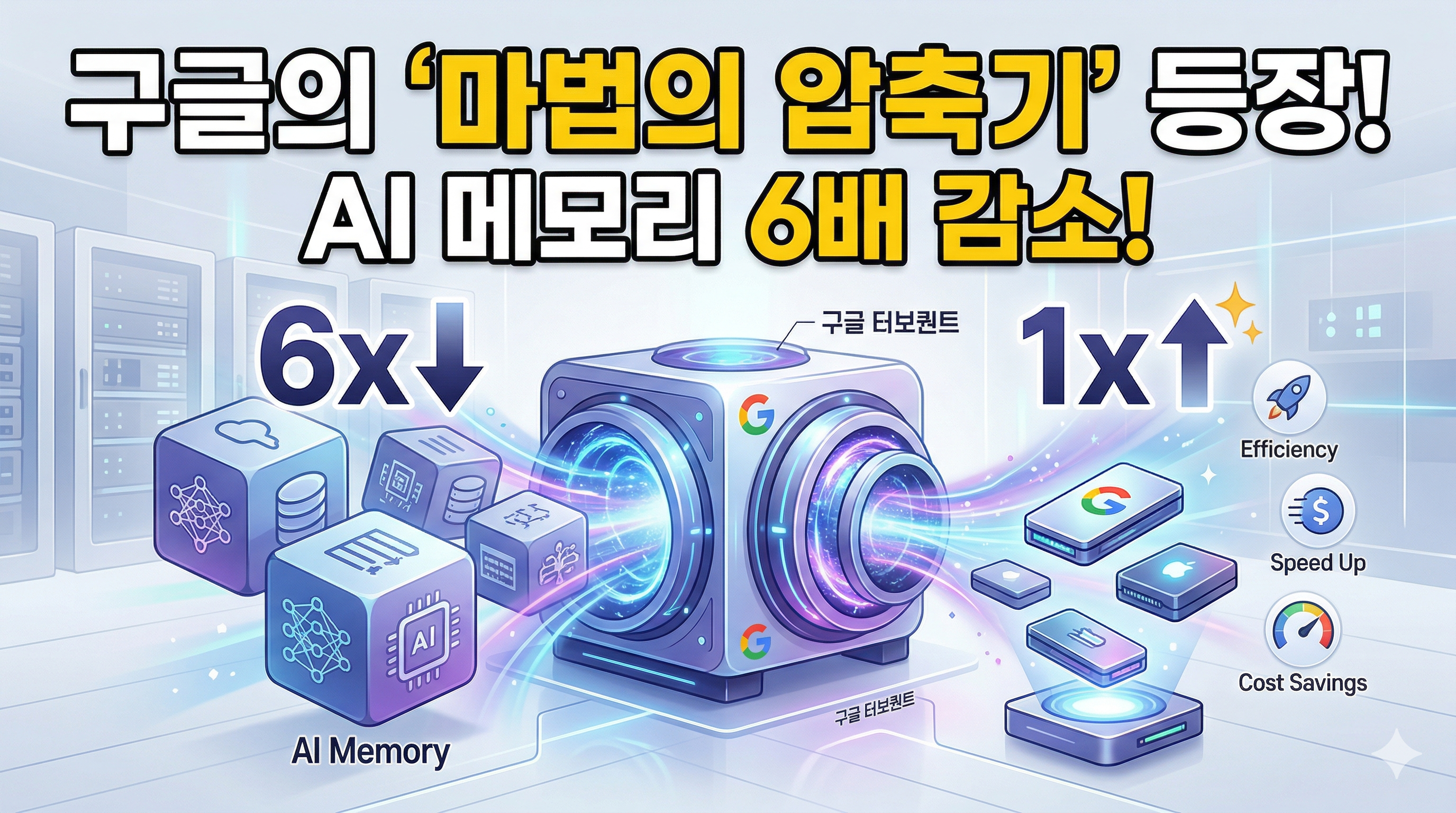 구글의 AI 메모리를 6배 줄이는 "마법의 압축기" 터보퀀트(TurboQuant)의 등장